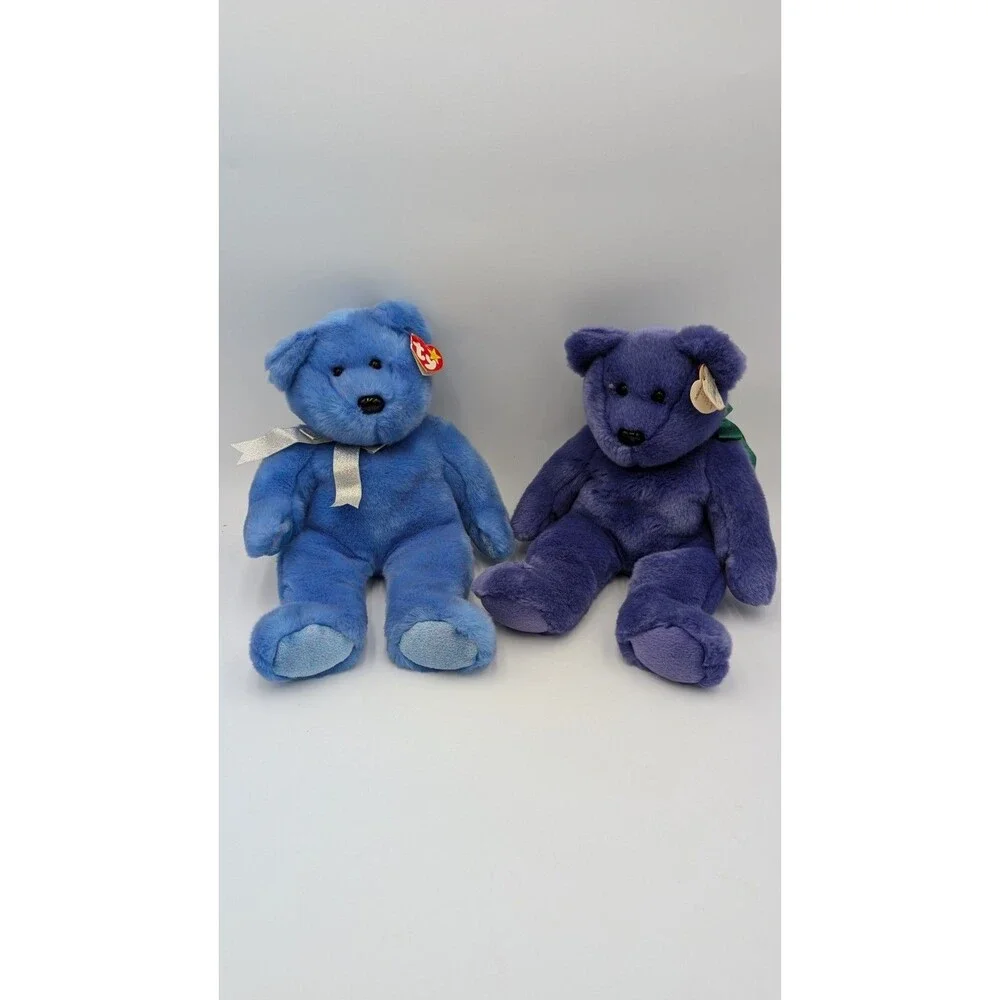 Ty Beanie Babies Employee Bear And Clubby II Lot